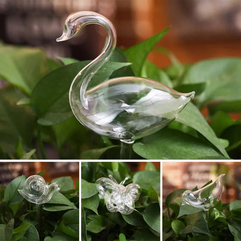 Bird Shaped Plant Self Watering Glass Globes™