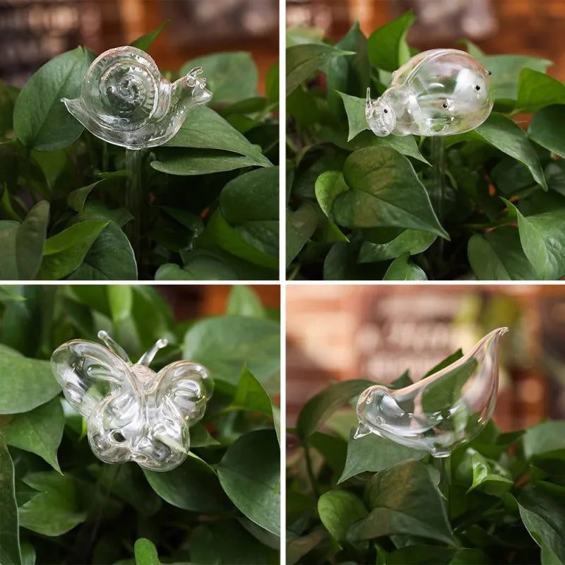 Bird Shaped Plant Self Watering Glass Globes™