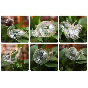 Bird Shaped Plant Self Watering Glass Globes™