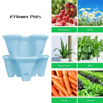 Blue Flowerpot