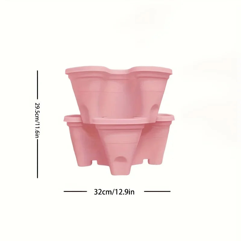 Stackable Plants Pot - 6 Trays+ Wheel Tray™